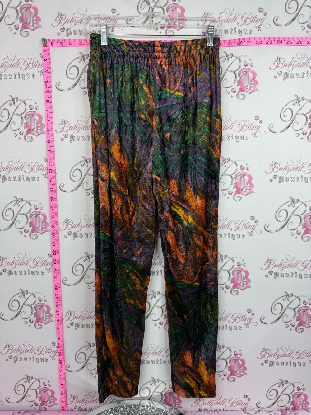 Pants vintage Women's Abstract Print Elastic-Waist Track Pants - Multicolor